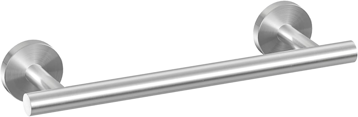 USHOWER Matte Black Towel Bar, 24-Inch Towel Rack for Bathroom Wall Mounted, Thicken SUS304 Stainless Steel Towel Rod Modern Home Decor (Total Length 26-Inch)