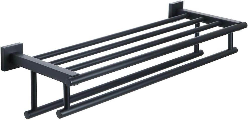 Alise Double Towel Rack for Bathroom,24 Inch Bathroom Tower Holder Towel Shelf with Double Towel Bars Wall Mount,SUS304 Stainless Steel Towel Hanger Double Tower Bar for Bathroom Wall,Brushed Nickel