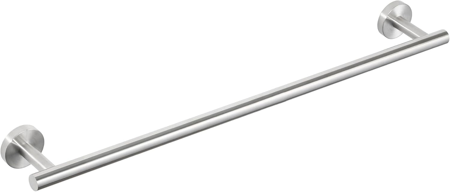 SAYAYO Black Towel Racks for Bathroom, 24 Inch Towel Bar Towel Rod Towel Holder Wall Mount SUS304 Stainless Steel (26 Inch Total Length)