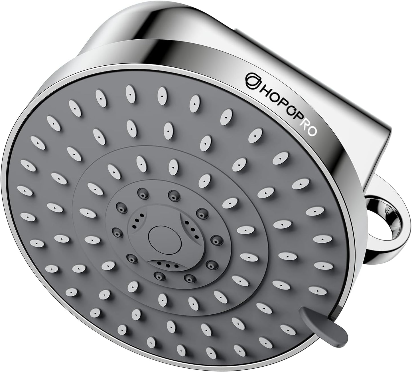 HOPOPRO 5-Mode High Pressure Shower Head - The Washington Post, NBC News, Today TV Show Recommended - High Flow Fixed Showerheads (6 Inch Chrome)