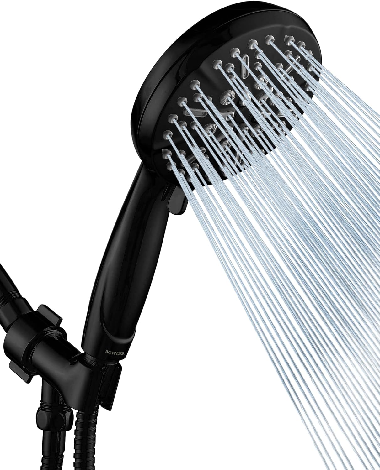 Shower Head with Handheld High Pressure-Full Body Coverage Powerful Rain Showerhead Extra 60" Long Hose and Adjustable Brass Joint Holder- The Perfect Detachable Heads for Bathroom Upgrade