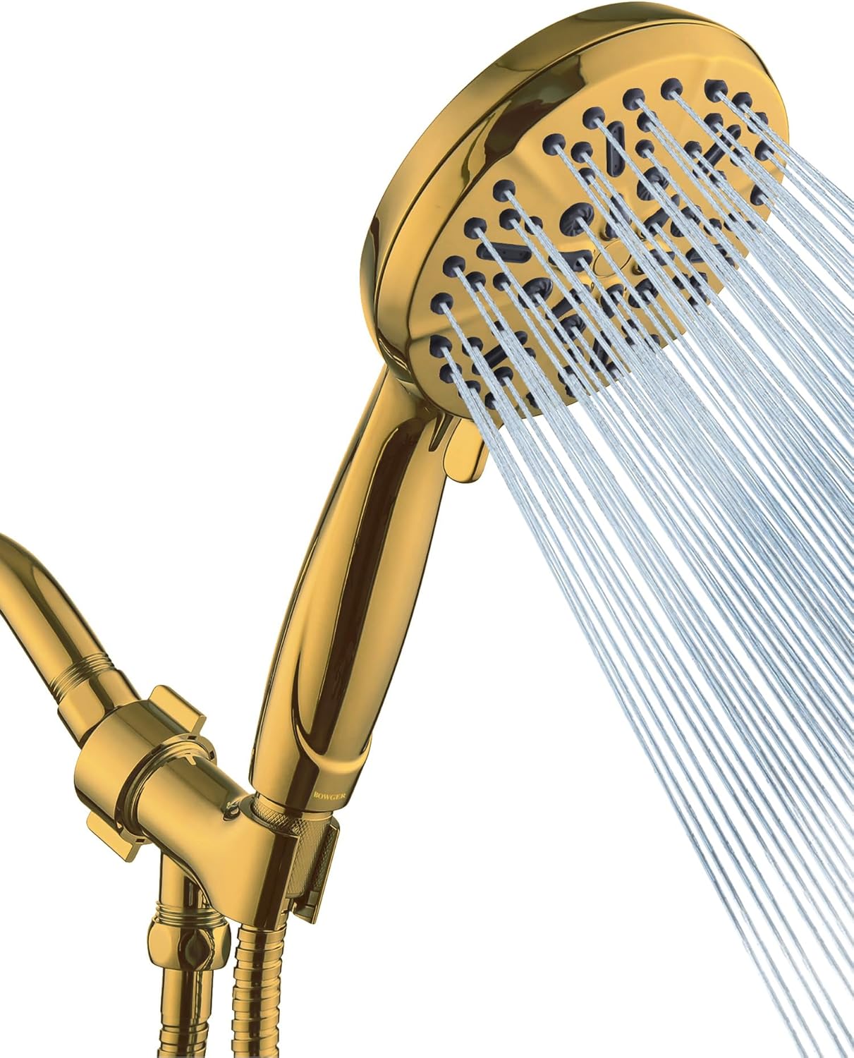 Shower Head with Handheld High Pressure-Full Body Coverage Powerful Rain Showerhead Extra 60" Long Hose and Adjustable Brass Joint Holder- The Perfect Detachable Heads for Bathroom Upgrade
